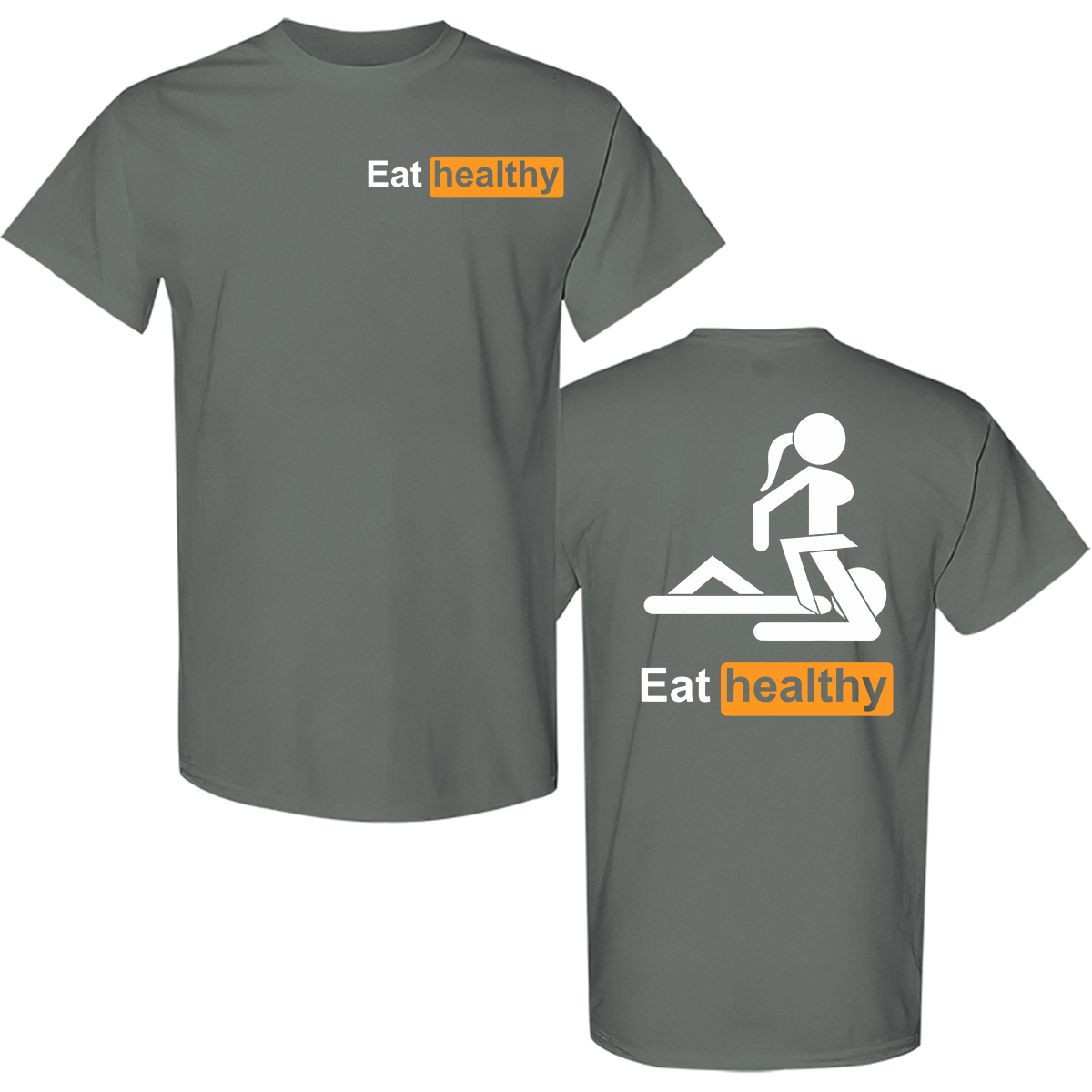 Eat Healthy Printed Men's T-shirt