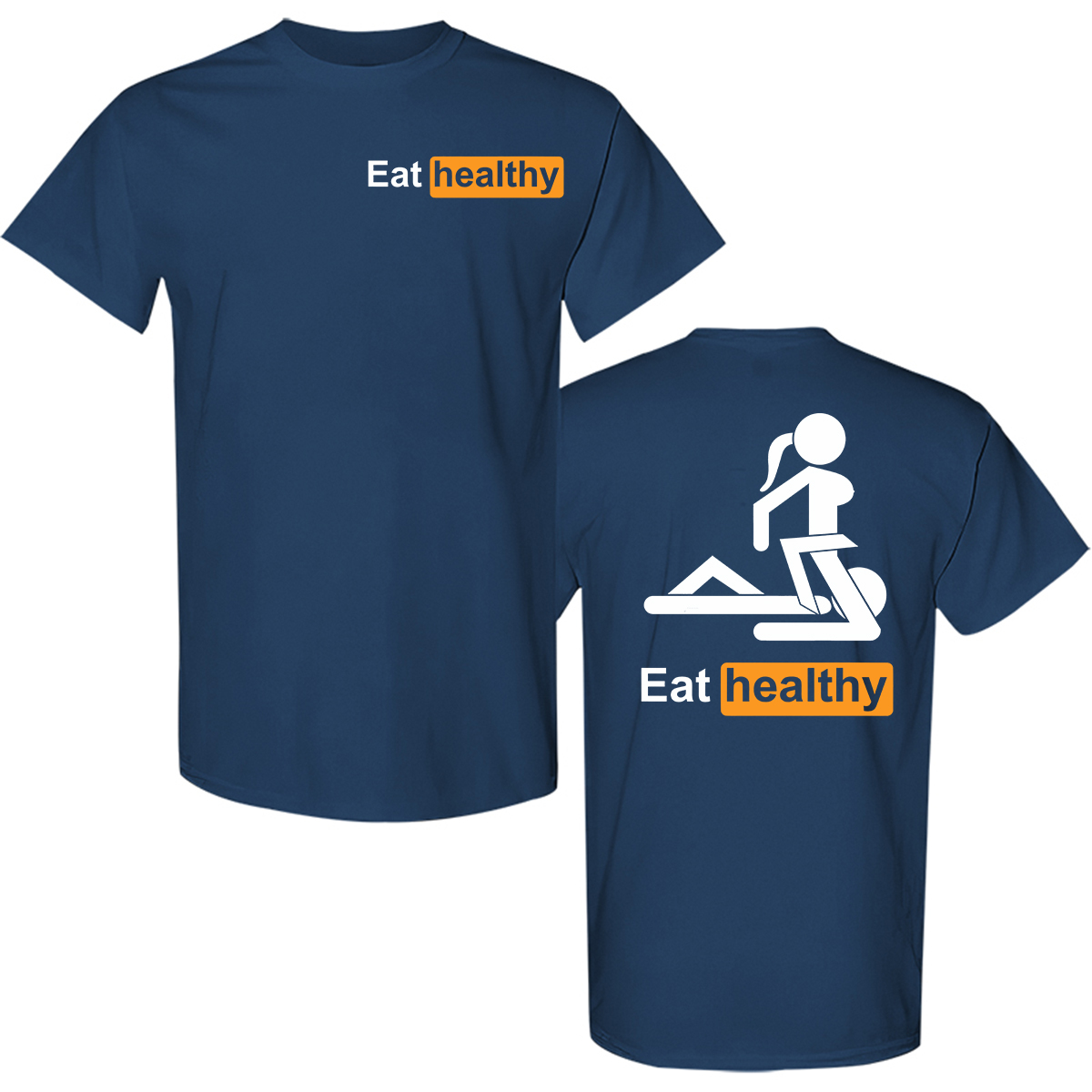 Eat Healthy Printed Men's T-shirt