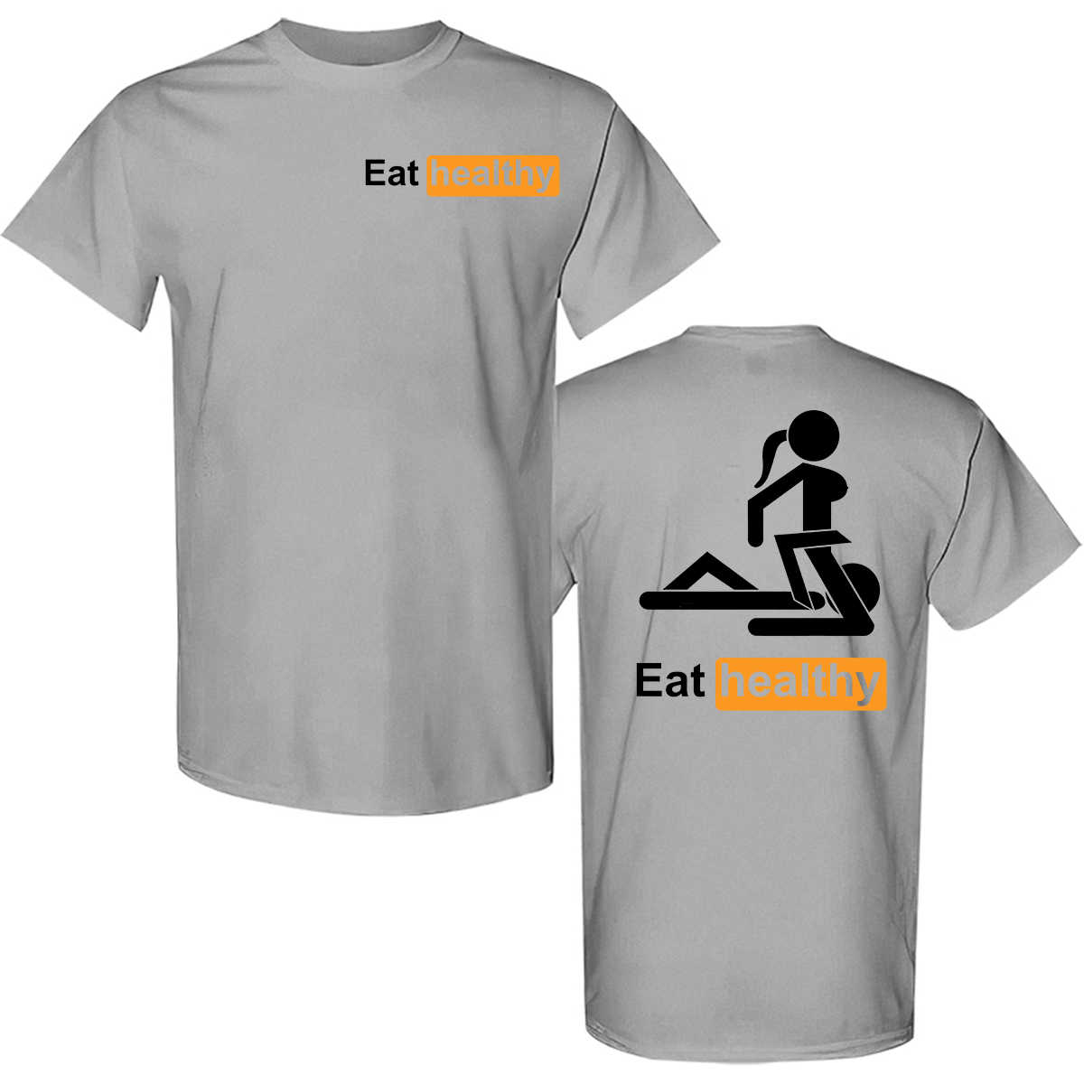 Eat Healthy Printed Men's T-shirt