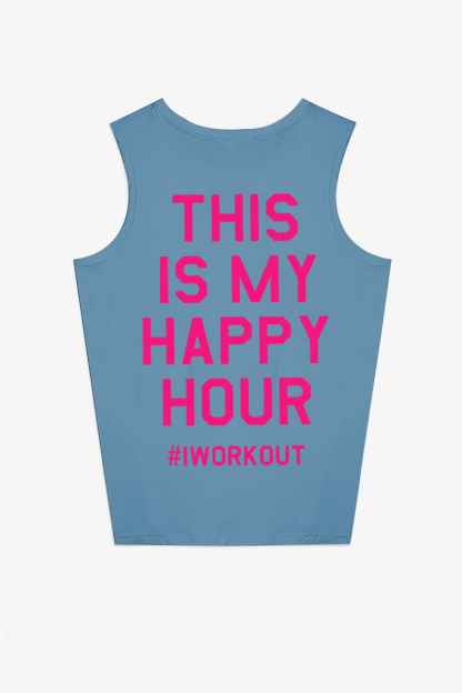 This Is My Happy Hour Printed Women's Vest
