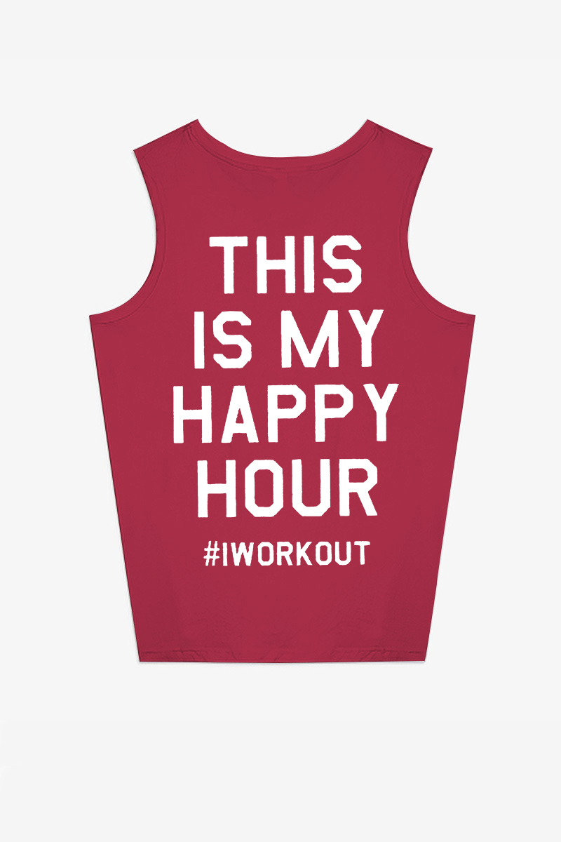 This Is My Happy Hour Printed Women's Vest