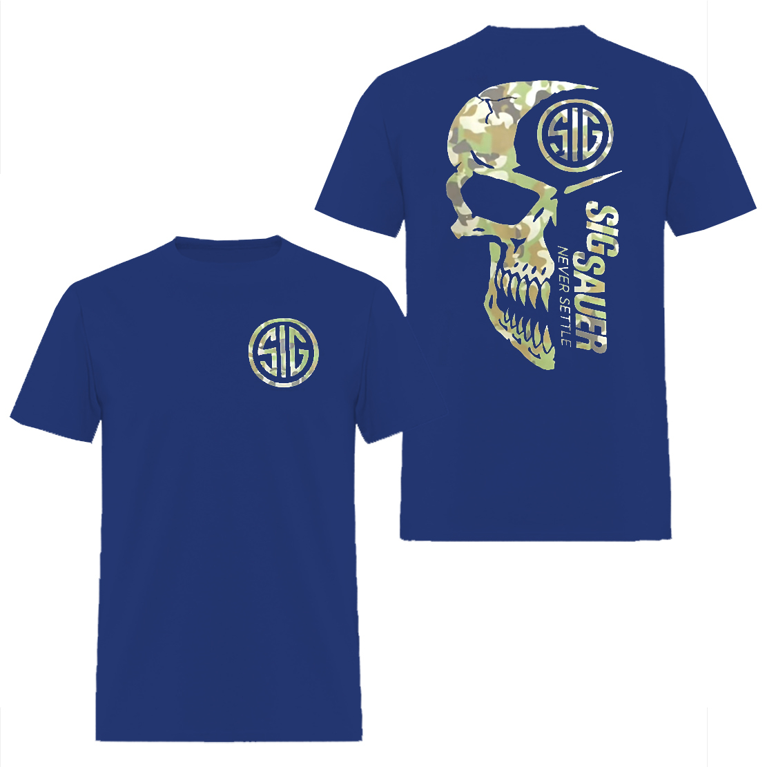 Sig Sauer Never Settle Printed Men's T-shirt