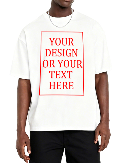 Custom T-shirt 100% Cotton Customizable Men's Pure Cotton Unisex T-shirt - Love My Boyfriend Girlfriend T-shirt Casual Short-Sleeved T-shirt - Personalized Photo Selfie Design T-shirt, soft, breathable, comfortable, unique gift idea