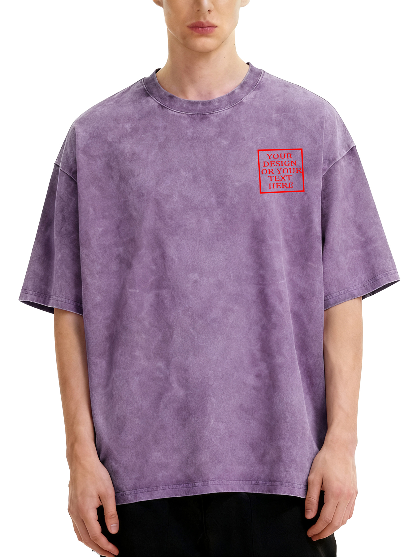  Customizable Men's Retro Washed T-Shirt - Add your own photos/patterns/text designs. Machine washable retro washed T-shirt, ideal for autumn/winter, Valentine's Day, and holiday gifts. Personalized retro washed T-shirt.