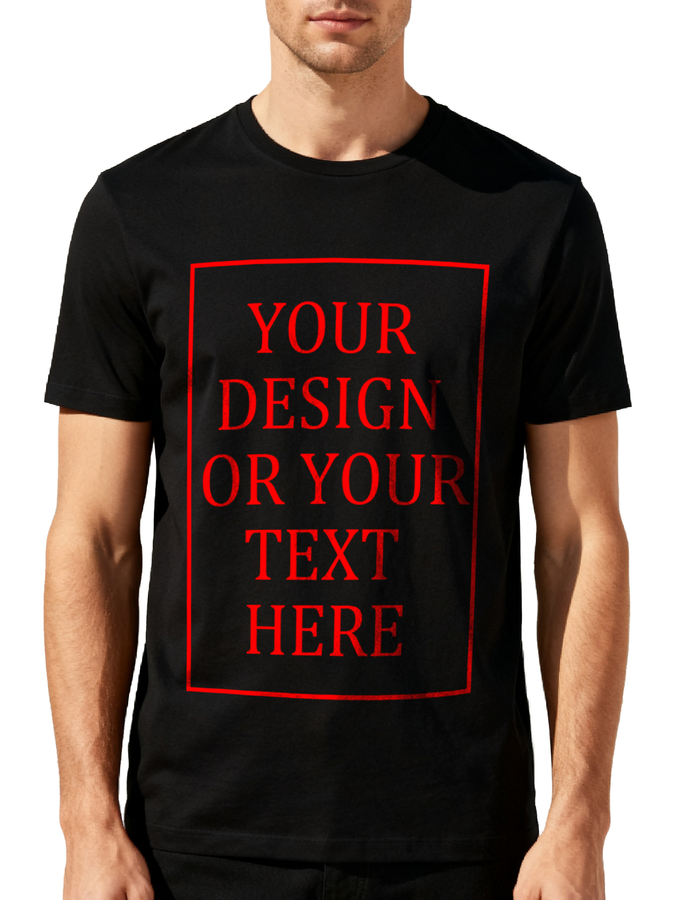 Custom T-shirt 100% Cotton Customizable Men's Pure Cotton Unisex T-shirt - Love My Boyfriend Girlfriend T-shirt Casual Short-Sleeved T-shirt - Personalized Photo Selfie Design T-shirt, soft, breathable, comfortable, unique gift idea