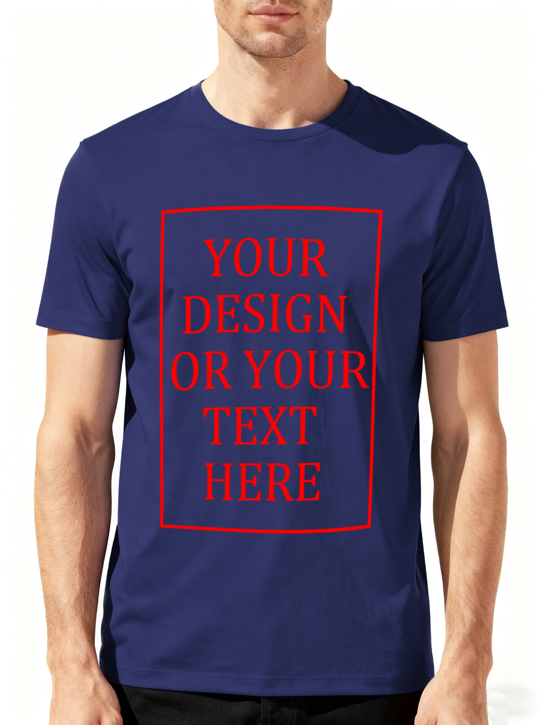 Custom T-shirt 100% Cotton Customizable Men's Pure Cotton Unisex T-shirt - Love My Boyfriend Girlfriend T-shirt Casual Short-Sleeved T-shirt - Personalized Photo Selfie Design T-shirt, soft, breathable, comfortable, unique gift idea