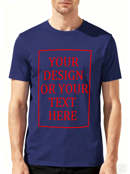 Custom T-shirt 100% Cotton Customizable Men's Pure Cotton Unisex T-shirt - Love My Boyfriend Girlfriend T-shirt Casual Short-Sleeved T-shirt - Personalized Photo Selfie Design T-shirt, soft, breathable, comfortable, unique gift idea