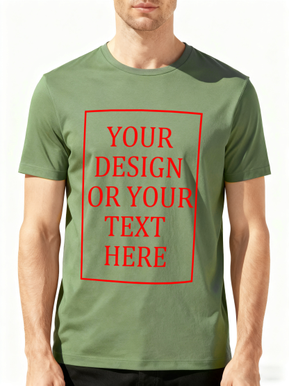 Custom T-shirt 100% Cotton Customizable Men's Pure Cotton Unisex T-shirt - Love My Boyfriend Girlfriend T-shirt Casual Short-Sleeved T-shirt - Personalized Photo Selfie Design T-shirt, soft, breathable, comfortable, unique gift idea