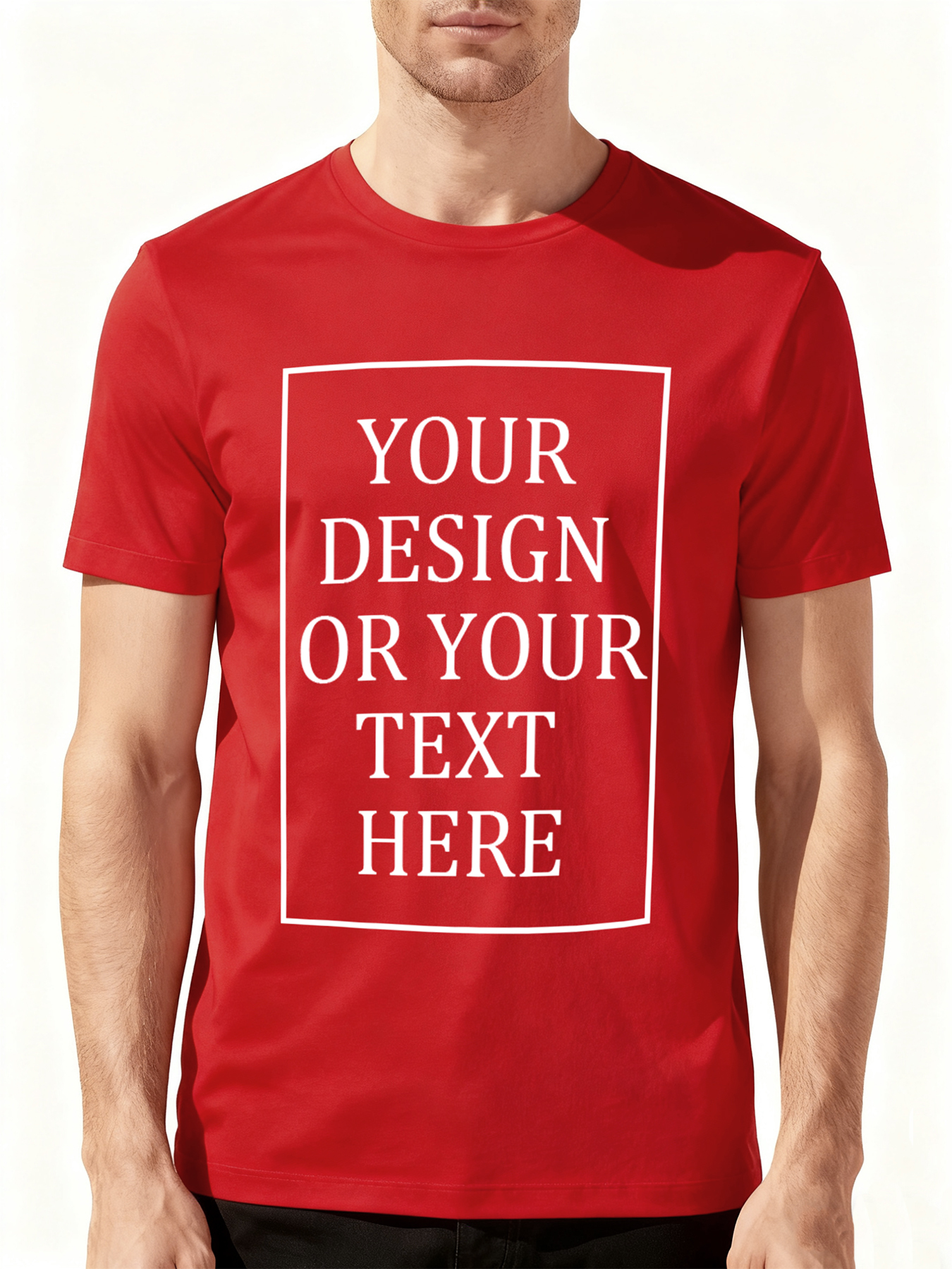 Custom T-shirt 100% Cotton Customizable Men's Pure Cotton Unisex T-shirt - Love My Boyfriend Girlfriend T-shirt Casual Short-Sleeved T-shirt - Personalized Photo Selfie Design T-shirt, soft, breathable, comfortable, unique gift idea