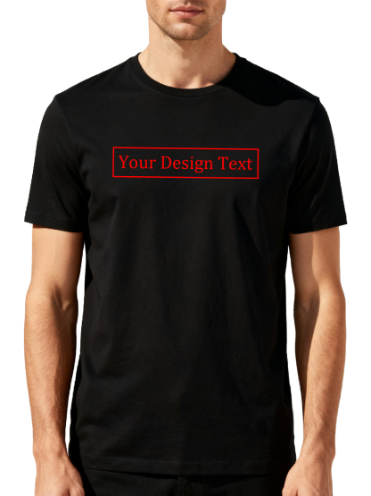 Customizable Men's T-Shirts - Add Your Own Text Design | 100% Cotton | Machine Washable Crew Neck Short Sleeve, Perfect for Summer, Valentine's Day, and Holiday Gifts, Personalized T-Shirts