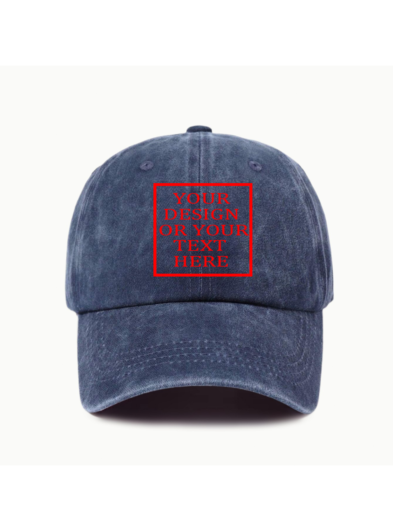 Custom Pattern Washed Baseball Cap Outdoor Soft Top Duckbill Cap