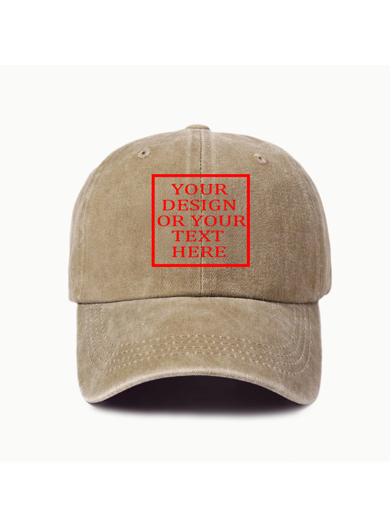 Custom Pattern Washed Baseball Cap Outdoor Soft Top Duckbill Cap