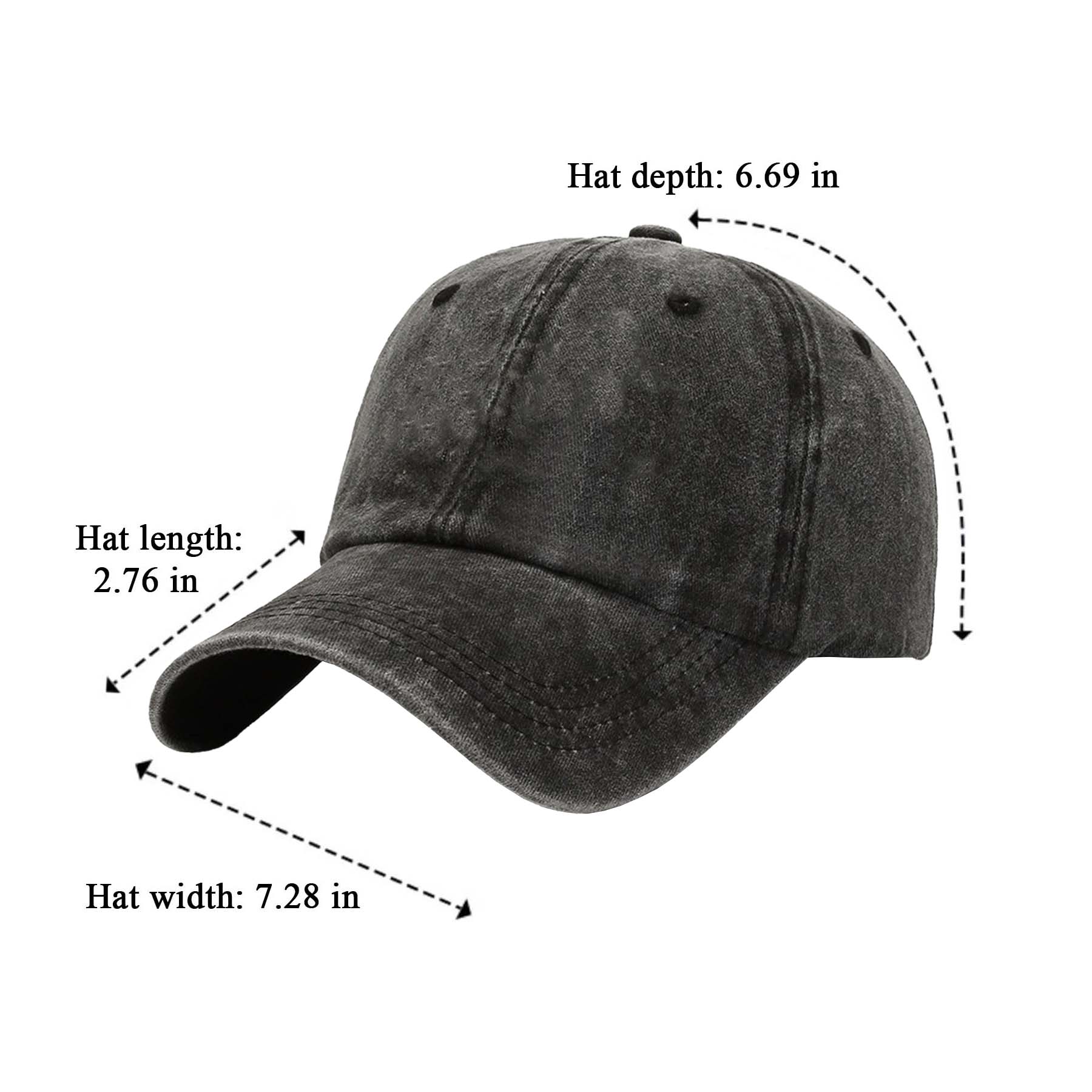 Custom Pattern Washed Baseball Cap Outdoor Soft Top Duckbill Cap