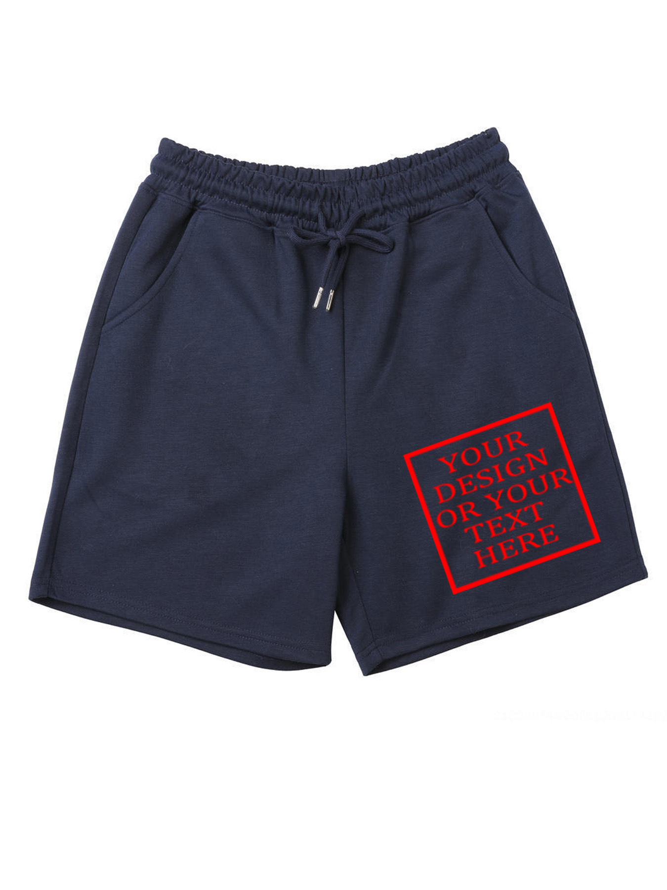 Customizable Men's Cotton Shorts - Add Your Own Photo/Pattern/Text Design | 100% Cotton | Machine Washable Shorts, Perfect for Summer, Valentine's Day and Holiday Gifts, Personalized Shorts