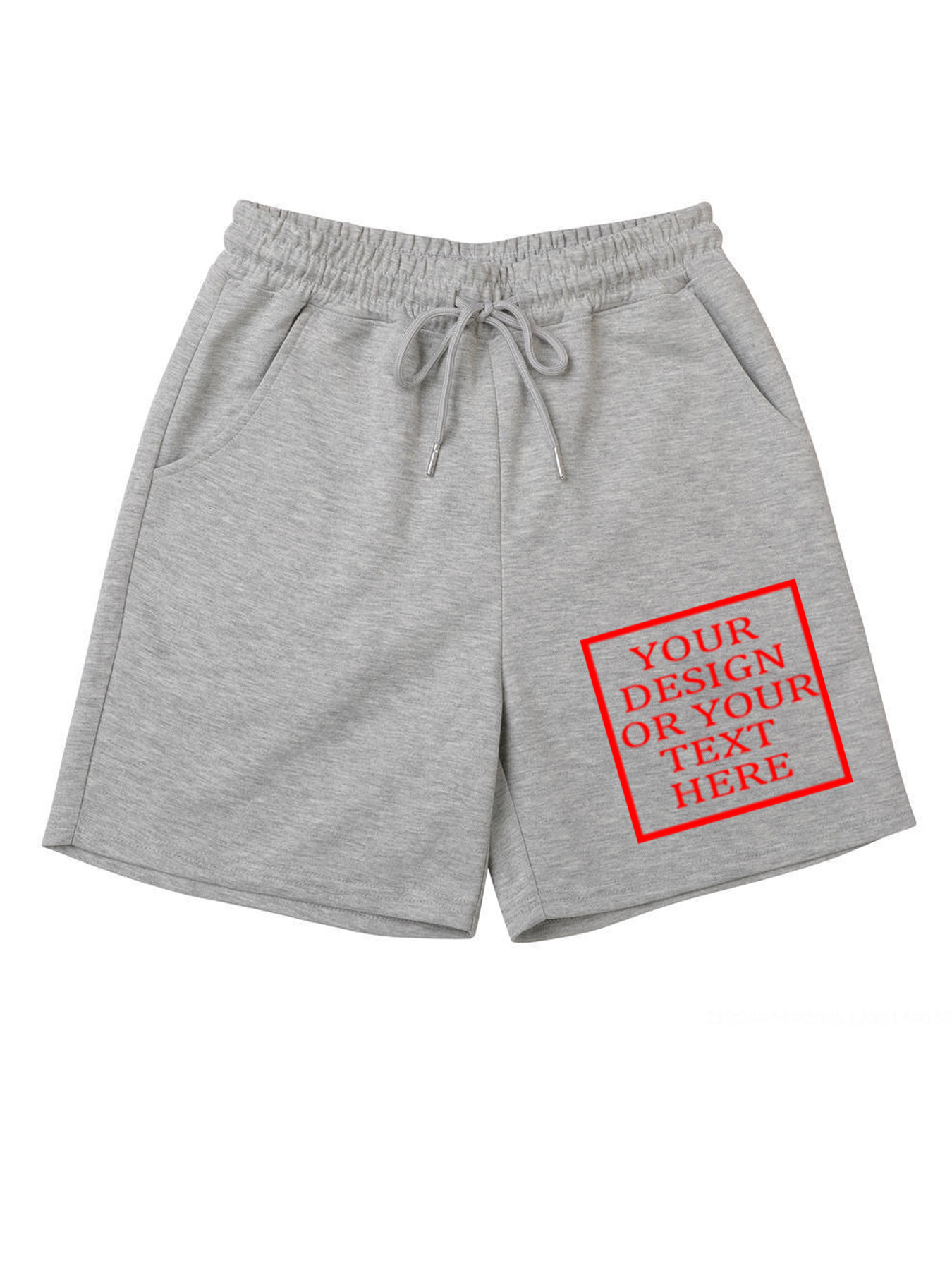 Customizable Men's Cotton Shorts - Add Your Own Photo/Pattern/Text Design | 100% Cotton | Machine Washable Shorts, Perfect for Summer, Valentine's Day and Holiday Gifts, Personalized Shorts