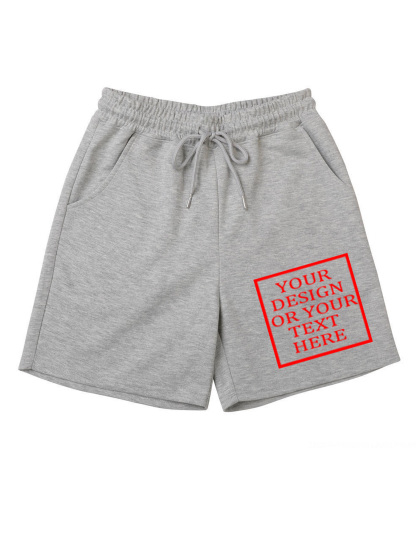 Customizable Men's Cotton Shorts - Add Your Own Photo/Pattern/Text Design | 100% Cotton | Machine Washable Shorts, Perfect for Summer, Valentine's Day and Holiday Gifts, Personalized Shorts