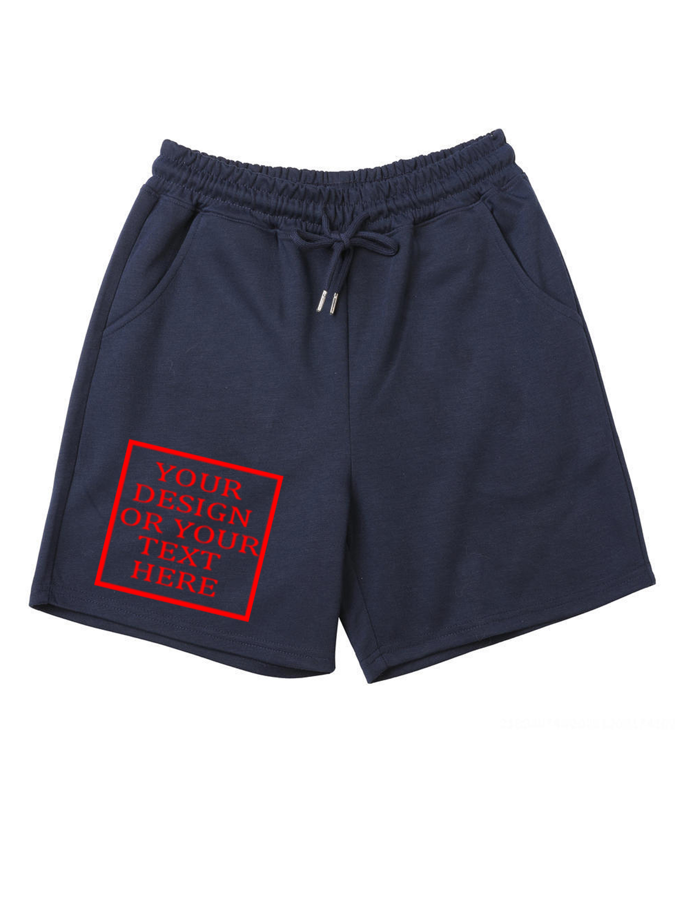 Customizable Men's Cotton Shorts - Add Your Own Photo/Pattern/Text Design | 100% Cotton | Machine Washable Shorts, Perfect for Summer, Valentine's Day and Holiday Gifts, Personalized Shorts