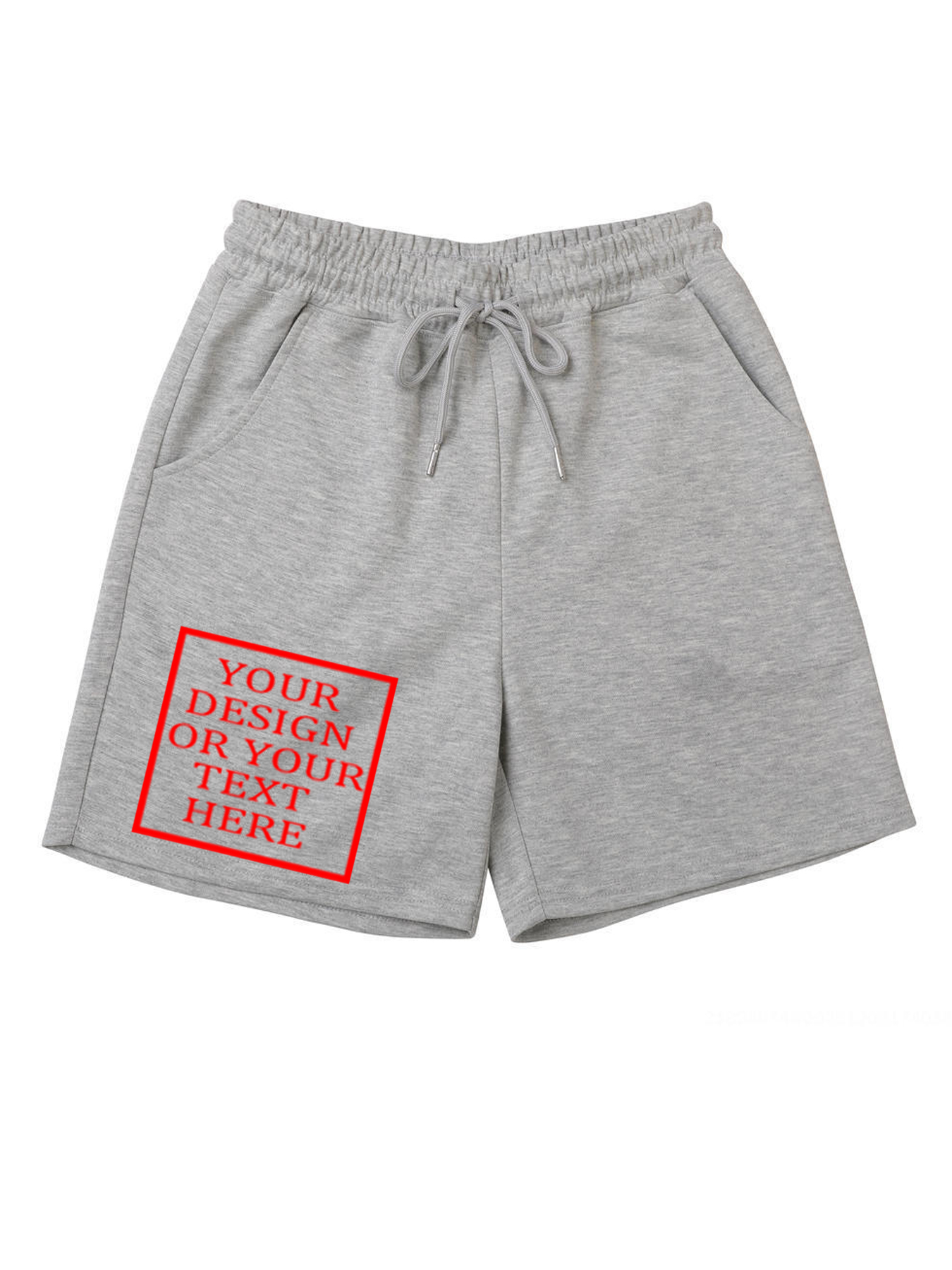 Customizable Men's Cotton Shorts - Add Your Own Photo/Pattern/Text Design | 100% Cotton | Machine Washable Shorts, Perfect for Summer, Valentine's Day and Holiday Gifts, Personalized Shorts