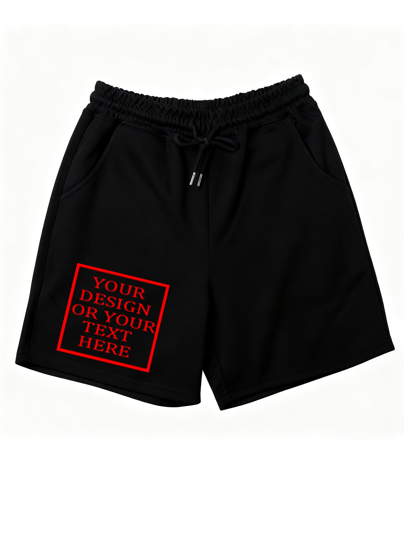 Customizable Men's Cotton Shorts - Add Your Own Photo/Pattern/Text Design | 100% Cotton | Machine Washable Shorts, Perfect for Summer, Valentine's Day and Holiday Gifts, Personalized Shorts