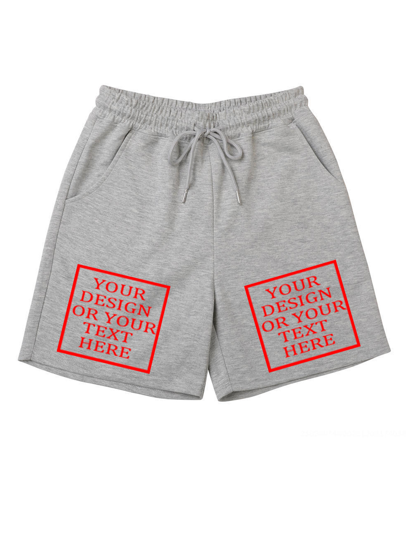 Customizable Men's Cotton Shorts - Add Your Own Photo/Pattern/Text Design | 100% Cotton | Machine Washable Shorts, Perfect for Summer, Valentine's Day and Holiday Gifts, Personalized Shorts