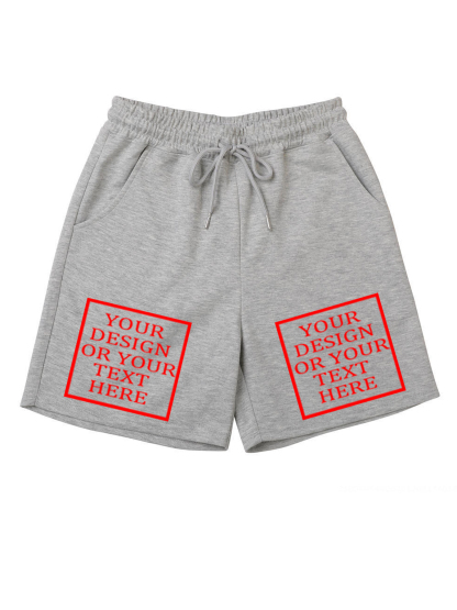 Customizable Men's Cotton Shorts - Add Your Own Photo/Pattern/Text Design | 100% Cotton | Machine Washable Shorts, Perfect for Summer, Valentine's Day and Holiday Gifts, Personalized Shorts