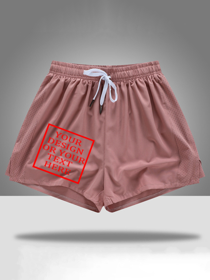 Customizable Women's Cotton Shorts - Add Your Own Photo/Pattern/Text Design | 100% Cotton | Machine Washable Shorts, Perfect for Summer, Valentine's Day and Holiday Gifts, Personalized Shorts