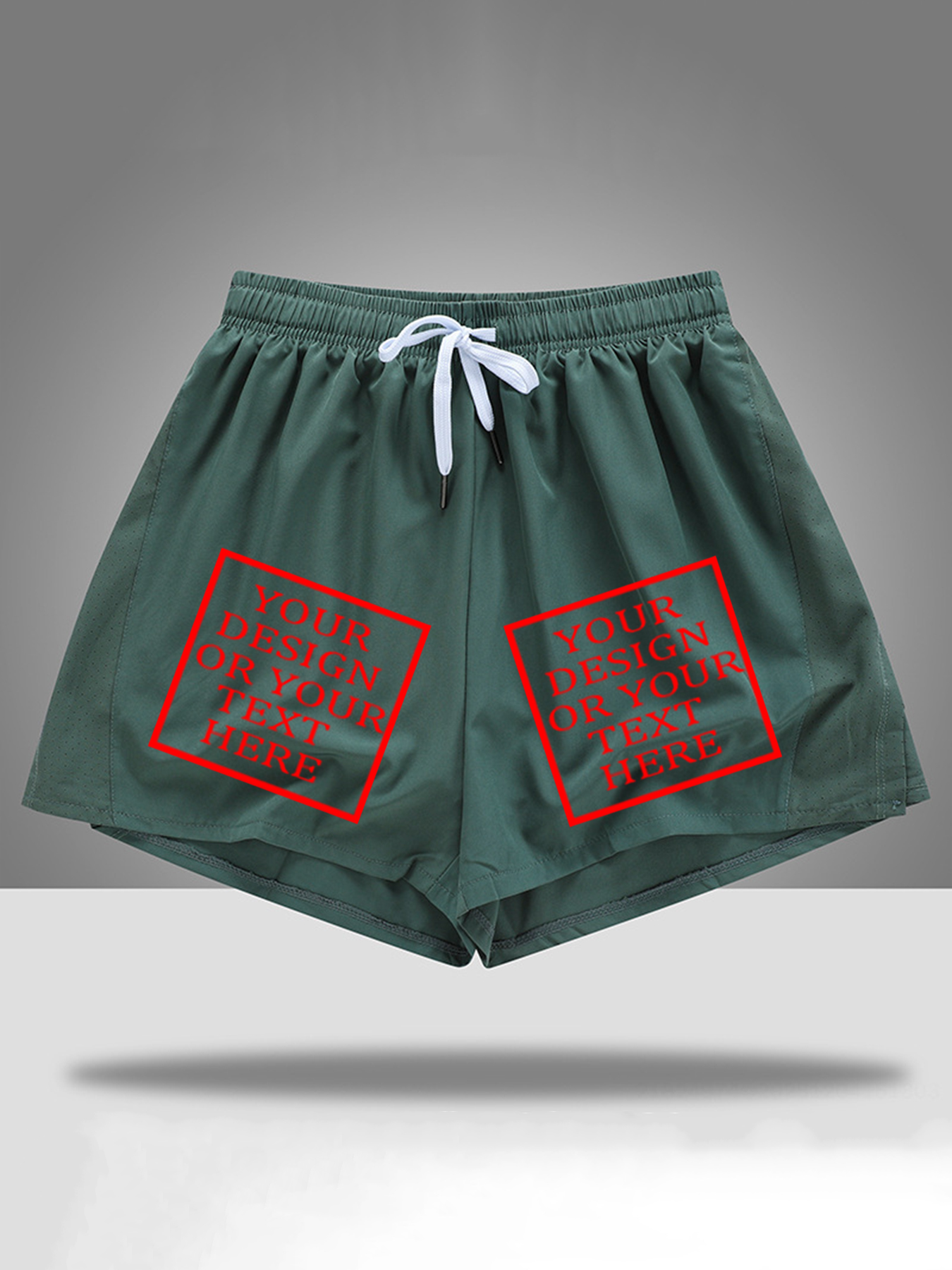 Customizable Women's Cotton Shorts - Add Your Own Photo/Pattern/Text Design | 100% Cotton | Machine Washable Shorts, Perfect for Summer, Valentine's Day and Holiday Gifts, Personalized Shorts