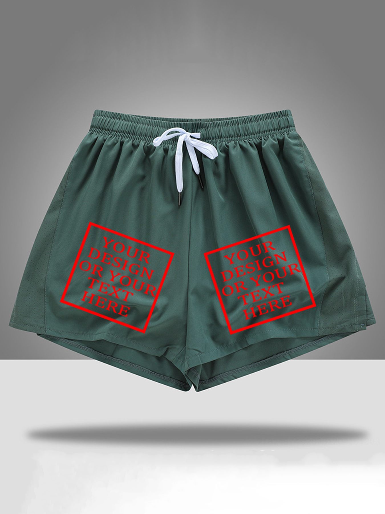 Customizable Women's Cotton Shorts - Add Your Own Photo/Pattern/Text Design | 100% Cotton | Machine Washable Shorts, Perfect for Summer, Valentine's Day and Holiday Gifts, Personalized Shorts