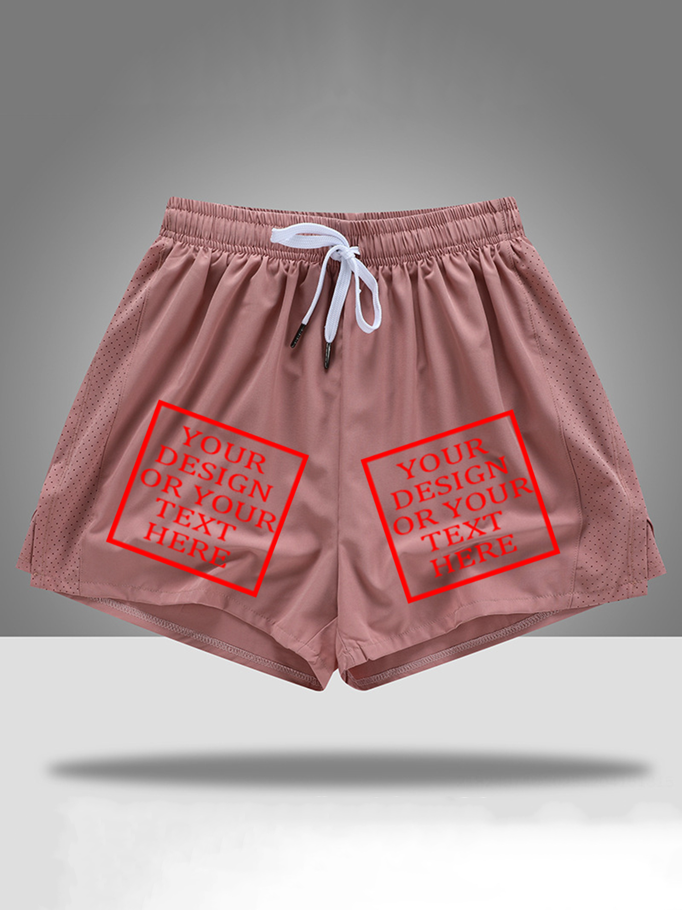 Customizable Women's Cotton Shorts - Add Your Own Photo/Pattern/Text Design | 100% Cotton | Machine Washable Shorts, Perfect for Summer, Valentine's Day and Holiday Gifts, Personalized Shorts