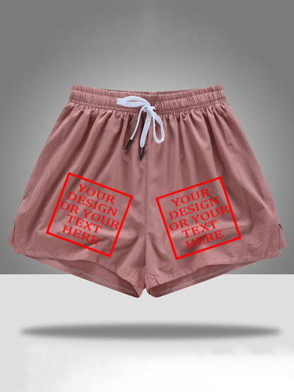 Customizable Women's Cotton Shorts - Add Your Own Photo/Pattern/Text Design | 100% Cotton | Machine Washable Shorts, Perfect for Summer, Valentine's Day and Holiday Gifts, Personalized Shorts