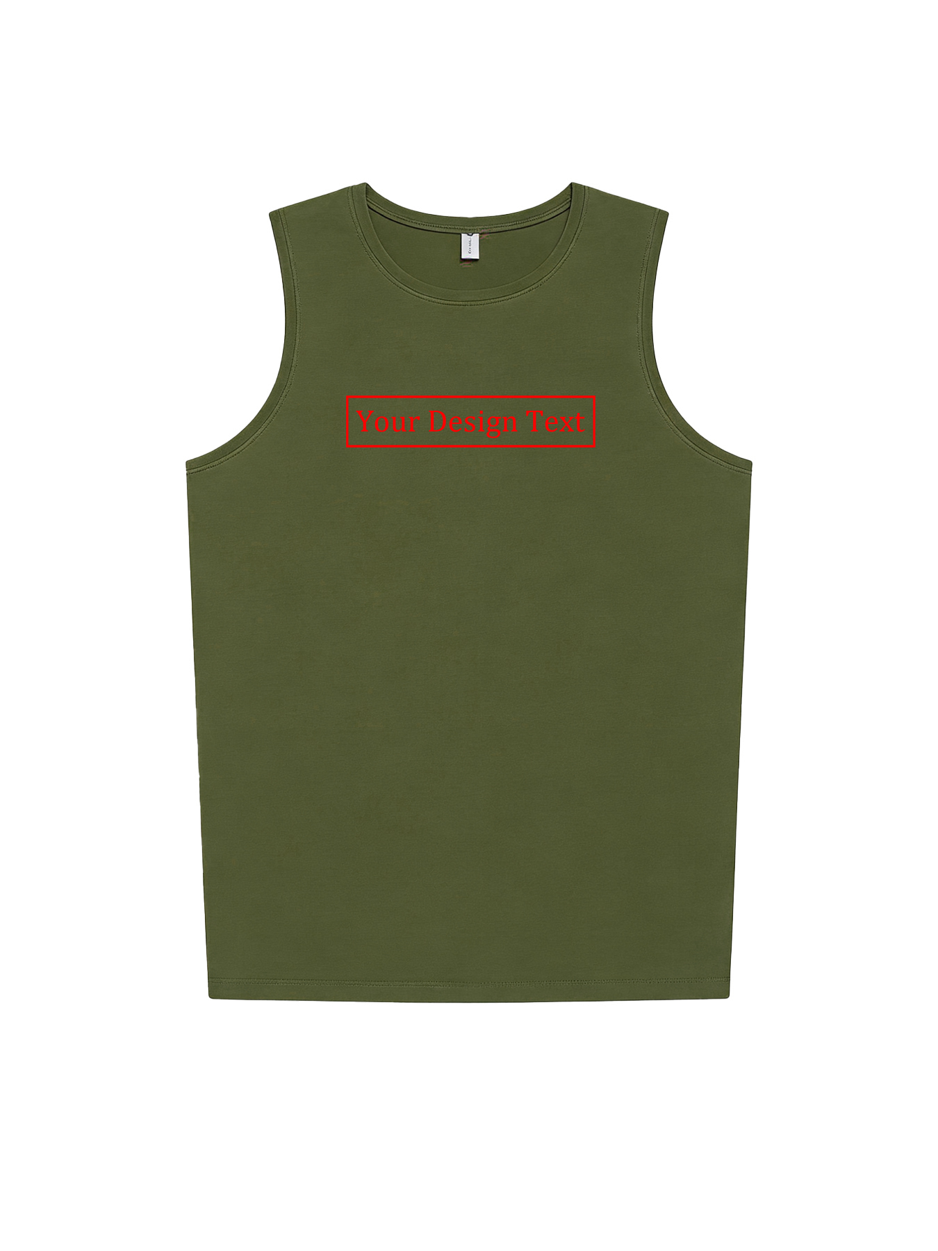 Customizable Men's Vest - Add your own text design | 100% Cotton | Machine washable crew neck vest, perfect for summer, Valentine's Day, and holiday gifts. Personalized vest.
