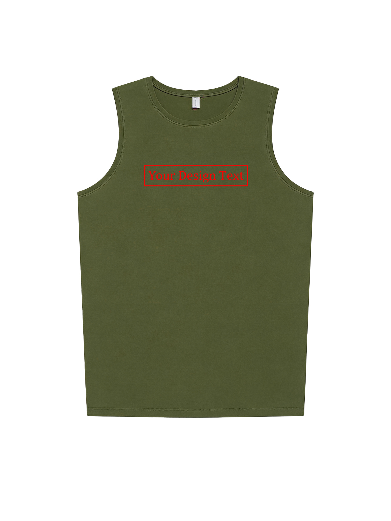 Customizable Men's Vest - Add your own text design | 100% Cotton | Machine washable crew neck vest, perfect for summer, Valentine's Day, and holiday gifts. Personalized vest.
