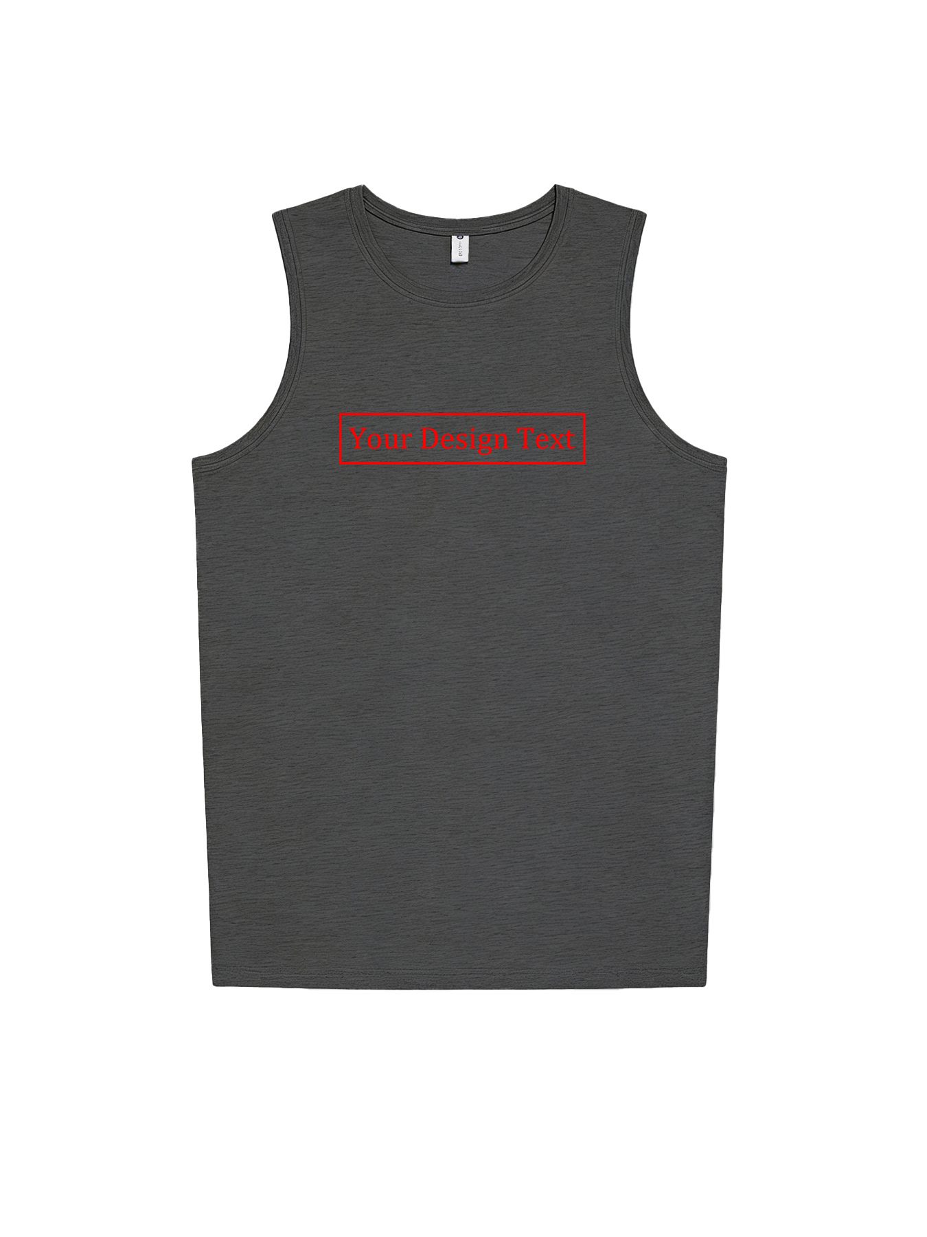 Customizable Men's Vest - Add your own text design | 100% Cotton | Machine washable crew neck vest, perfect for summer, Valentine's Day, and holiday gifts. Personalized vest.