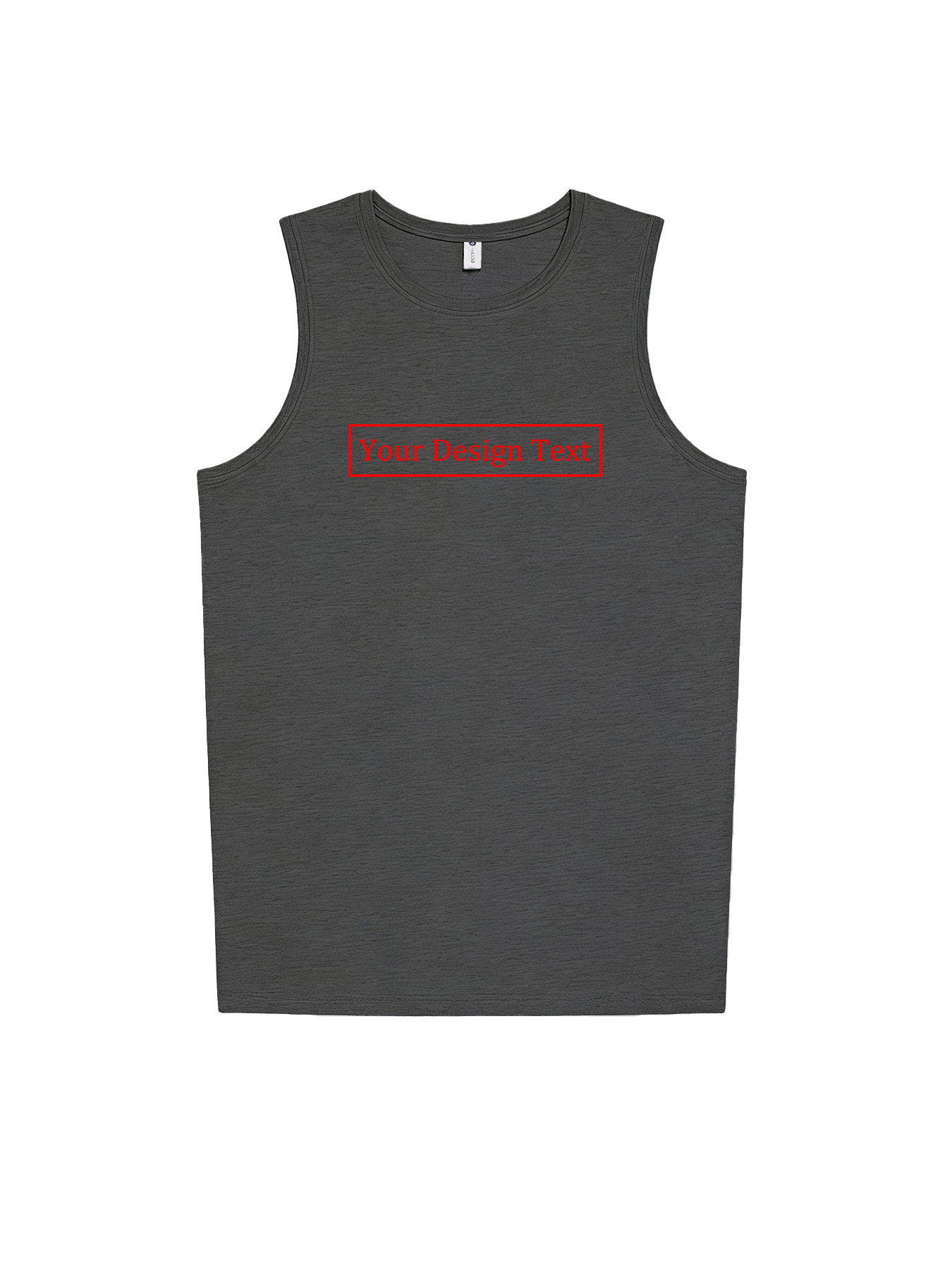 Customizable Men's Vest - Add your own text design | 100% Cotton | Machine washable crew neck vest, perfect for summer, Valentine's Day, and holiday gifts. Personalized vest.