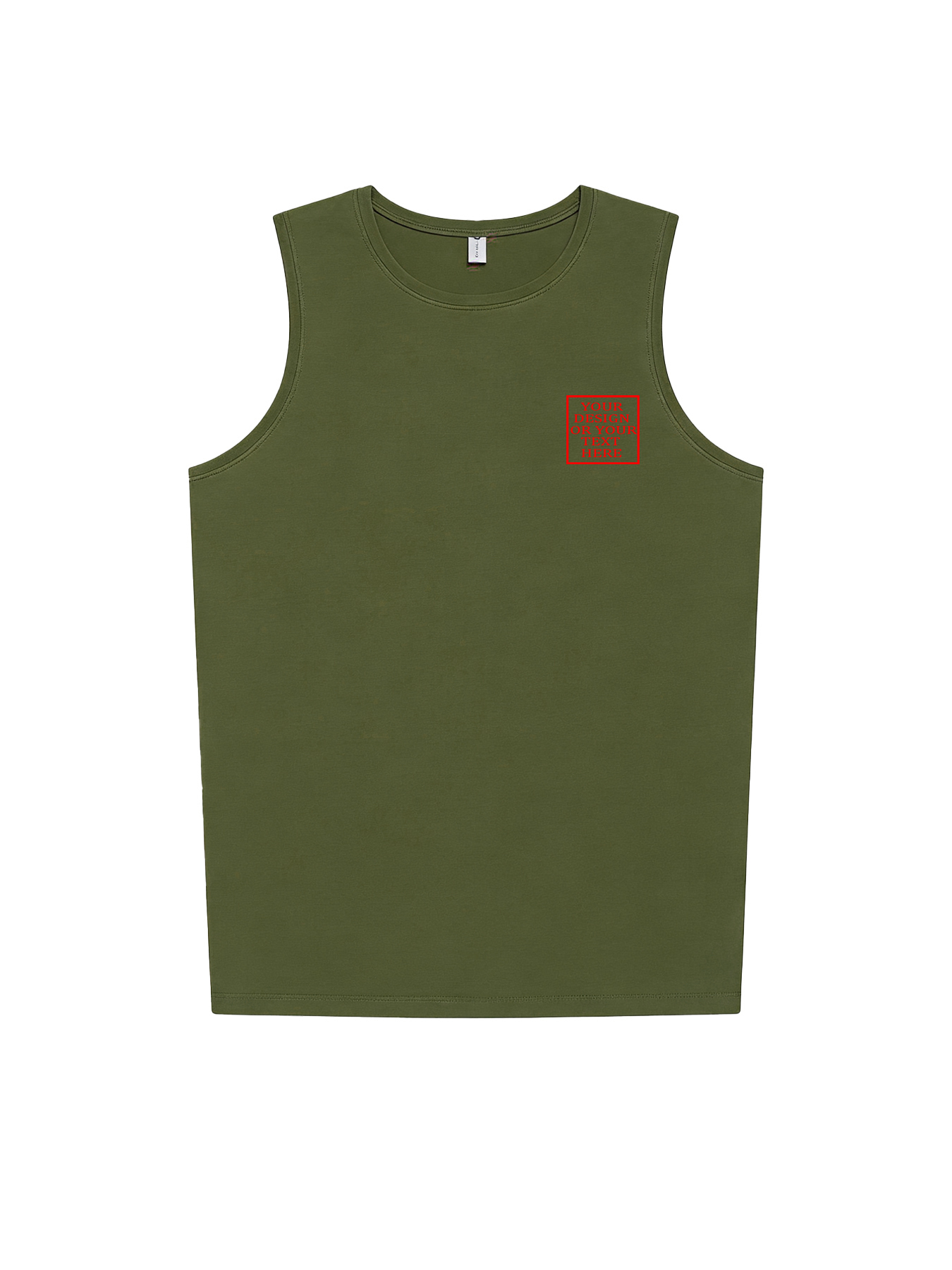 Men's Custom Vest - Add your own photo/pattern/text design | 100% Cotton | Machine washable crew neck vest, suitable for summer, Valentine's Day, and holiday gifts. Personalized vest.