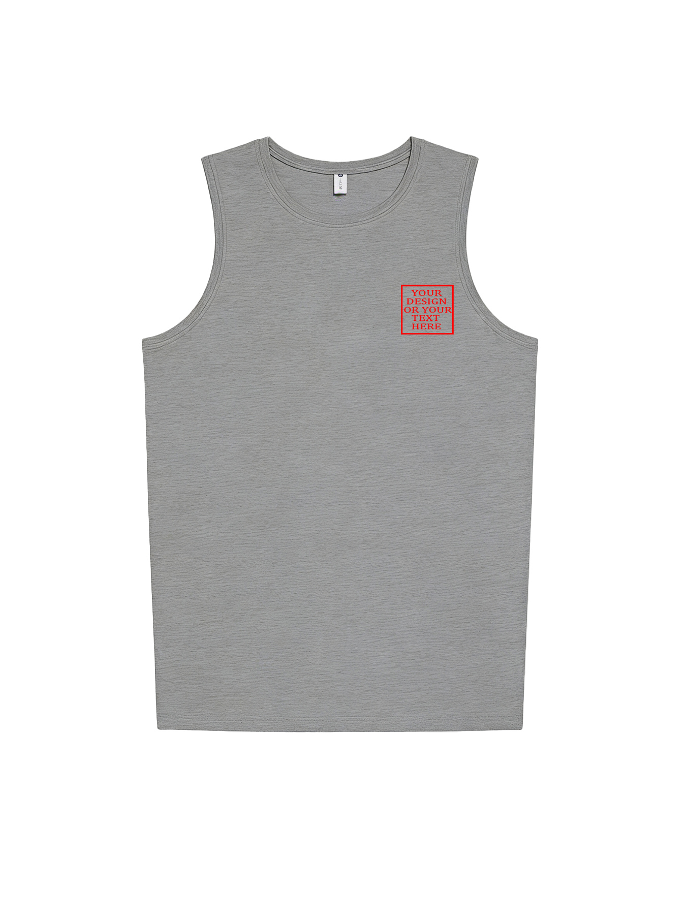 Men's Custom Vest - Add your own photo/pattern/text design | 100% Cotton | Machine washable crew neck vest, suitable for summer, Valentine's Day, and holiday gifts. Personalized vest.