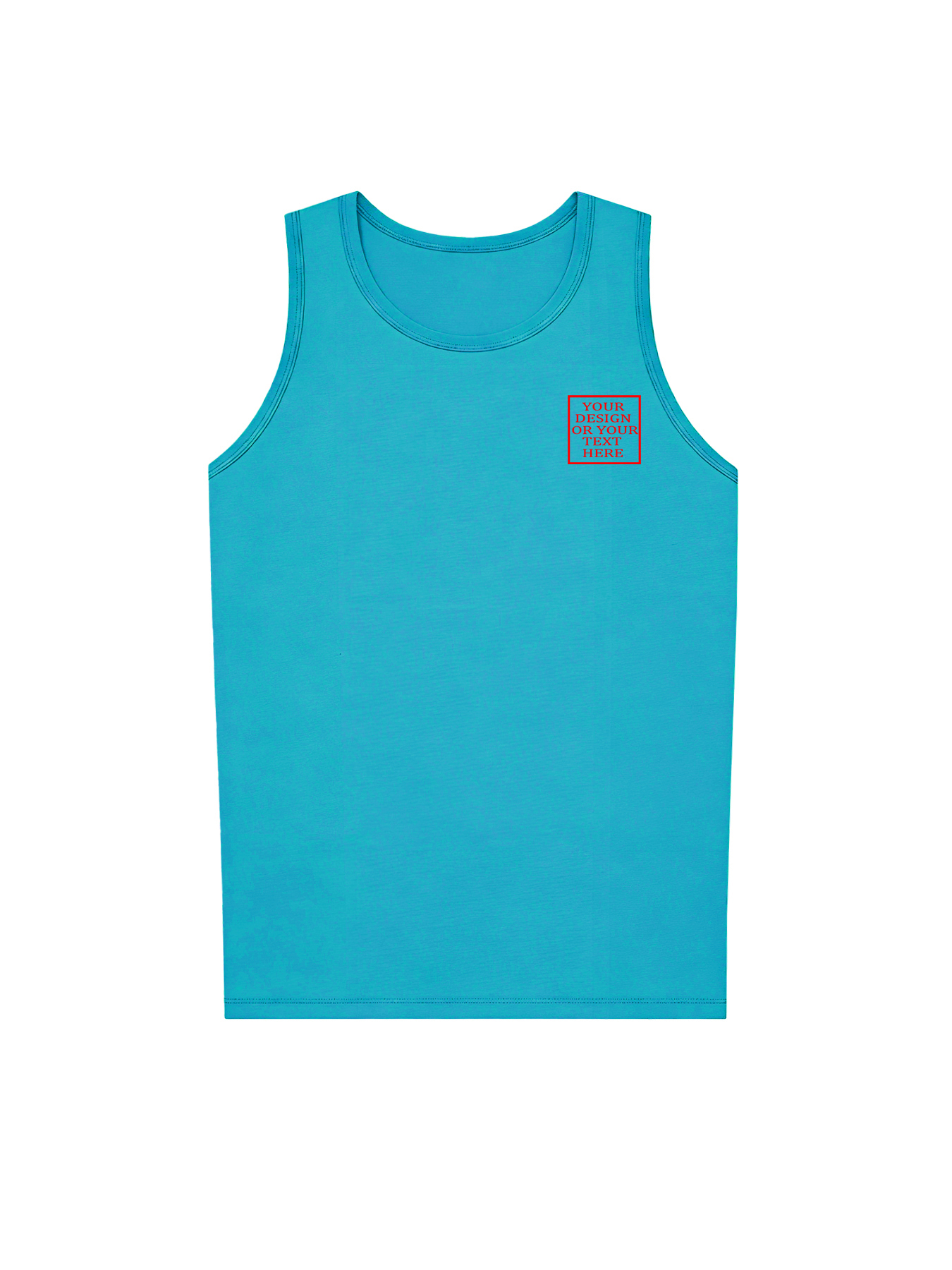 Men's Custom Vest - Add your own photo/pattern/text design | 100% Cotton | Machine washable crew neck vest, suitable for summer, Valentine's Day, and holiday gifts. Personalized vest.