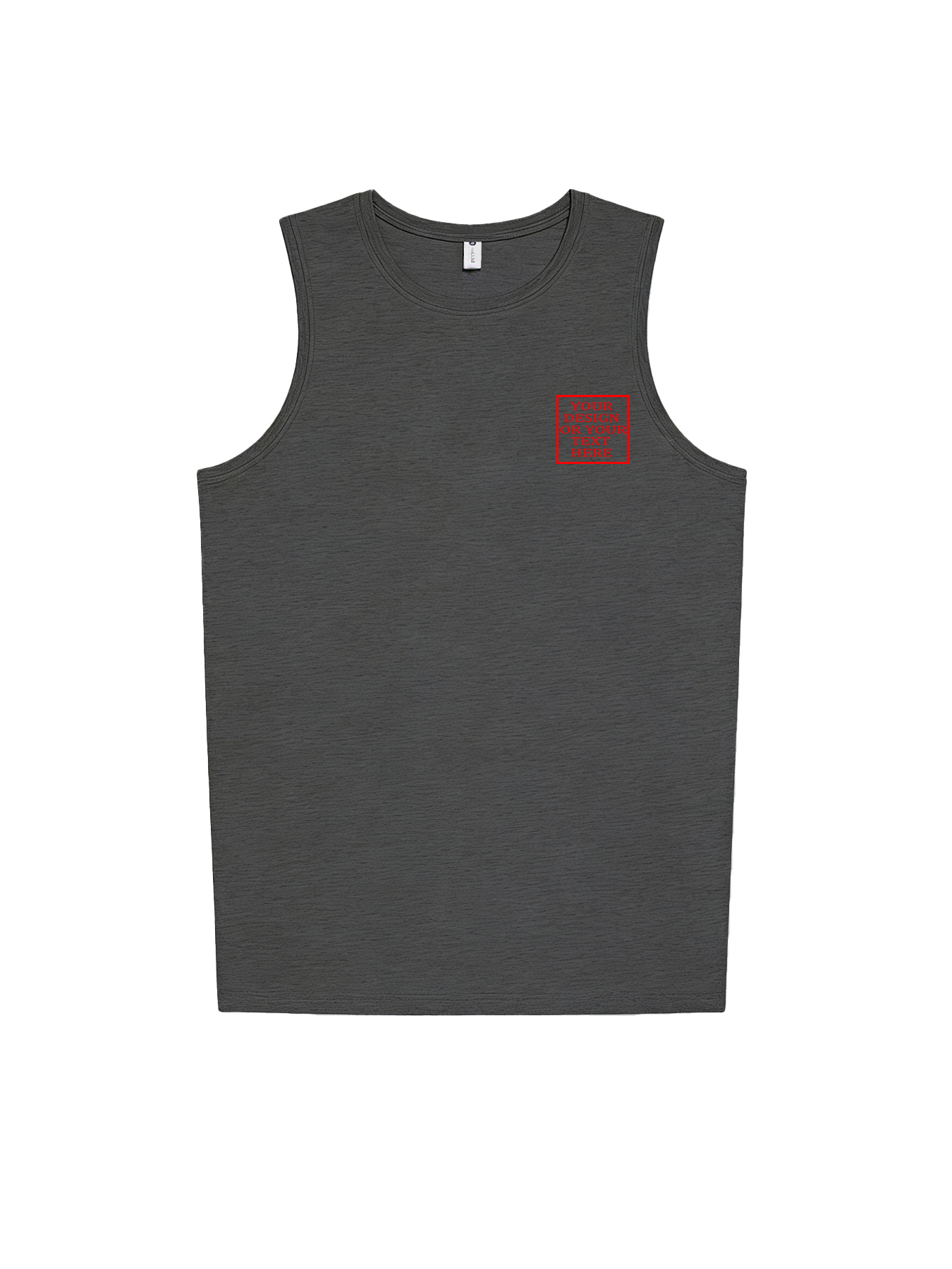 Men's Custom Vest - Add your own photo/pattern/text design | 100% Cotton | Machine washable crew neck vest, suitable for summer, Valentine's Day, and holiday gifts. Personalized vest.