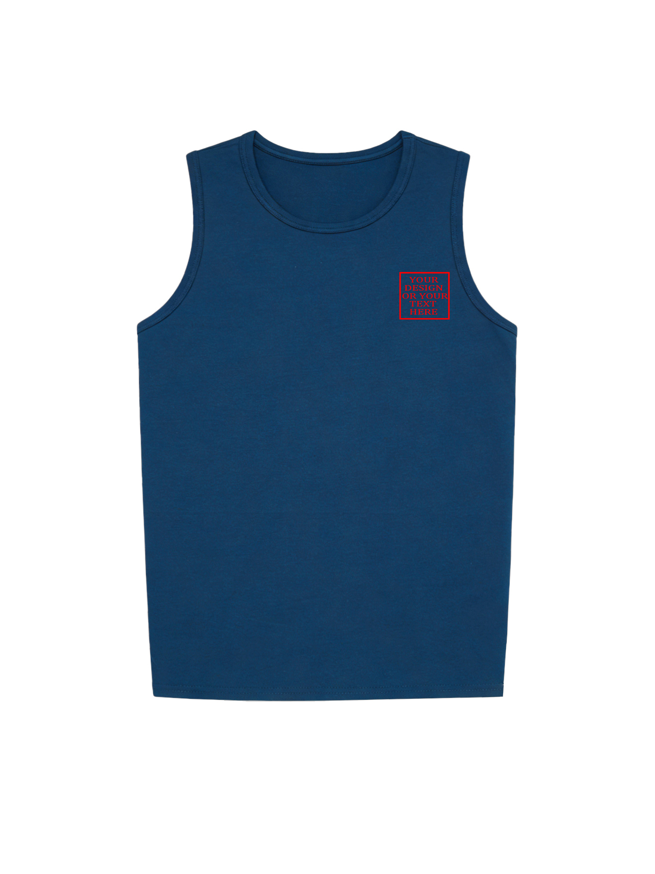 Men's Custom Vest - Add your own photo/pattern/text design | 100% Cotton | Machine washable crew neck vest, suitable for summer, Valentine's Day, and holiday gifts. Personalized vest.