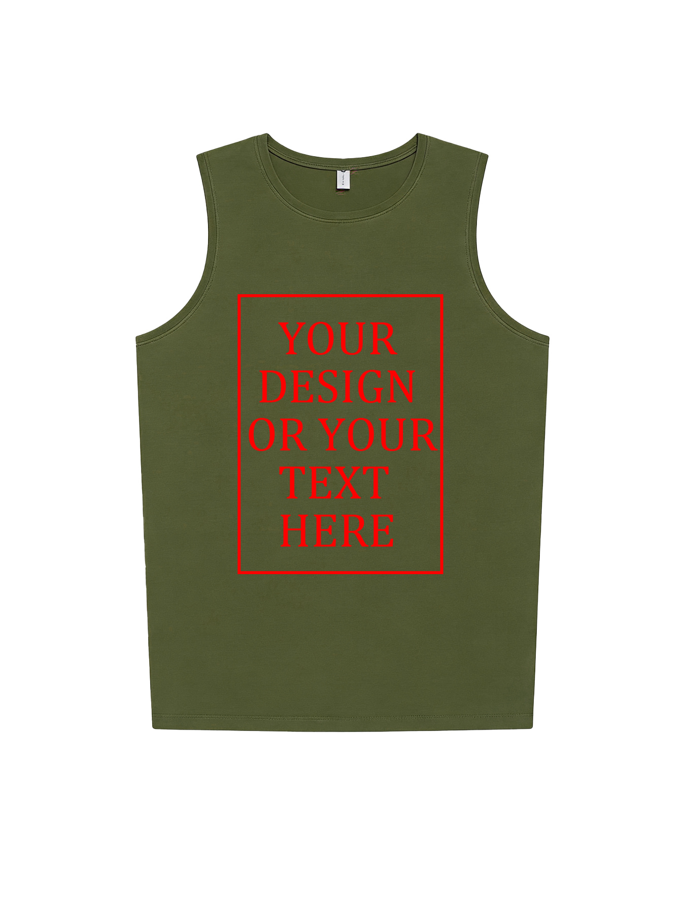 Men's Custom Vest - Add your own photo/pattern/text design | 100% Cotton | Machine washable crew neck vest, suitable for summer, Valentine's Day, and holiday gifts. Personalized vest.