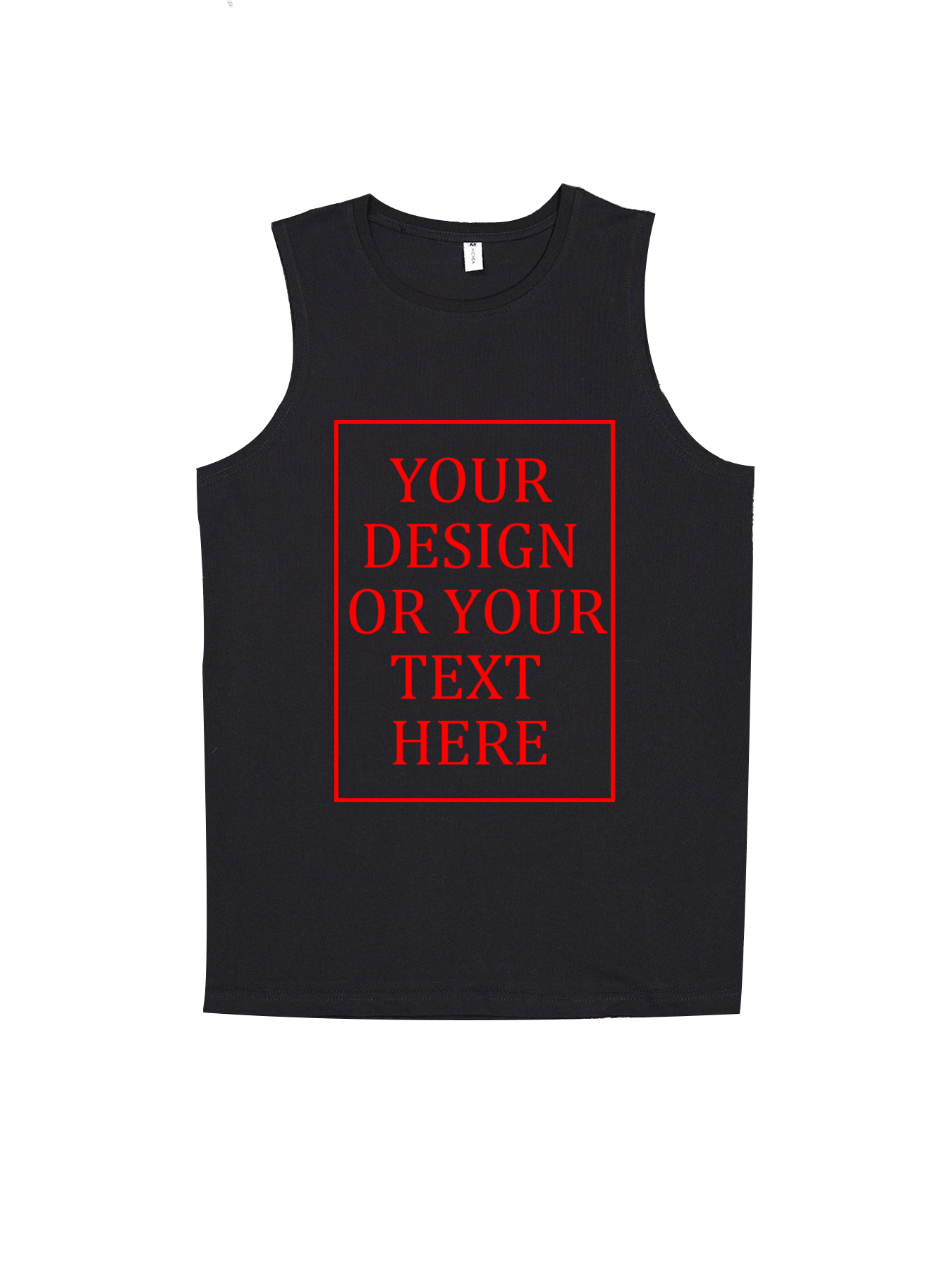 Men's Custom Vest - Add your own photo/pattern/text design | 100% Cotton | Machine washable crew neck vest, suitable for summer, Valentine's Day, and holiday gifts. Personalized vest.