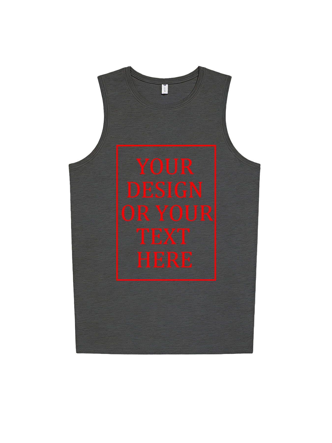 Men's Custom Vest - Add your own photo/pattern/text design | 100% Cotton | Machine washable crew neck vest, suitable for summer, Valentine's Day, and holiday gifts. Personalized vest.