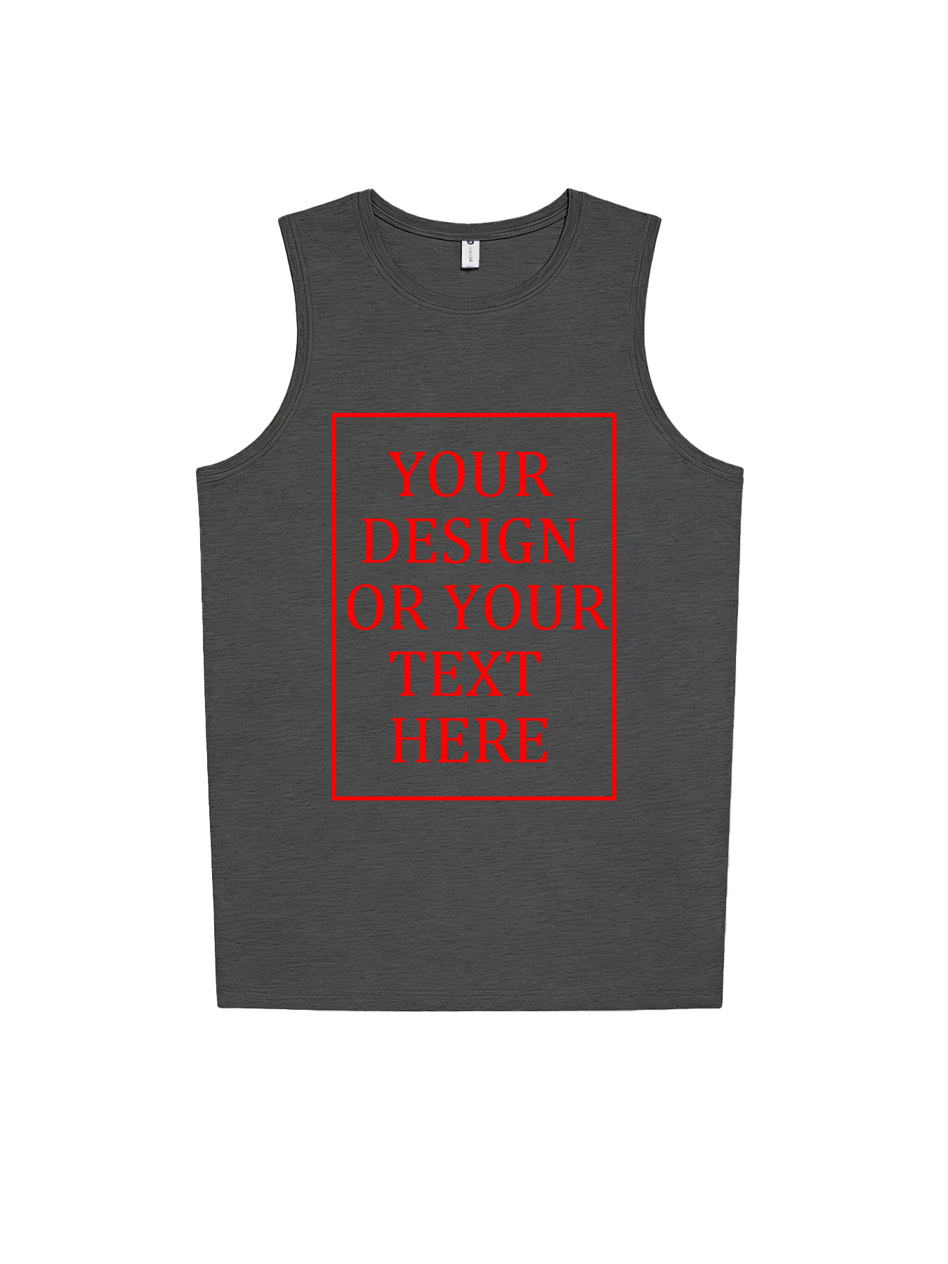 Men's Custom Vest - Add your own photo/pattern/text design | 100% Cotton | Machine washable crew neck vest, suitable for summer, Valentine's Day, and holiday gifts. Personalized vest.