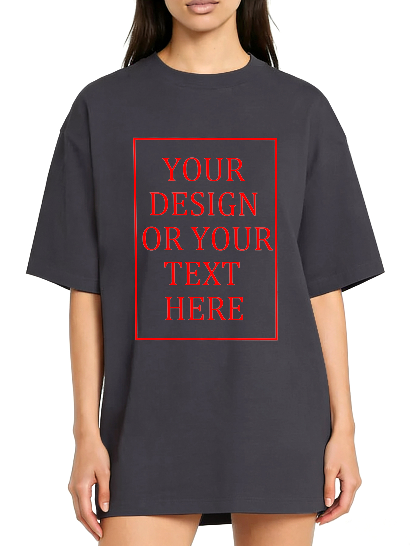 Women's Custom Short-Sleeve T-Shirt - Add Your Own Photo/Pattern/Text Design | 100% Cotton | Machine Washable Crew Neck Short-Sleeve T-Shirt, Suitable for Summer, Valentine's Day, and Holiday Gifts. Personalized Short-Sleeve T-Shirt.