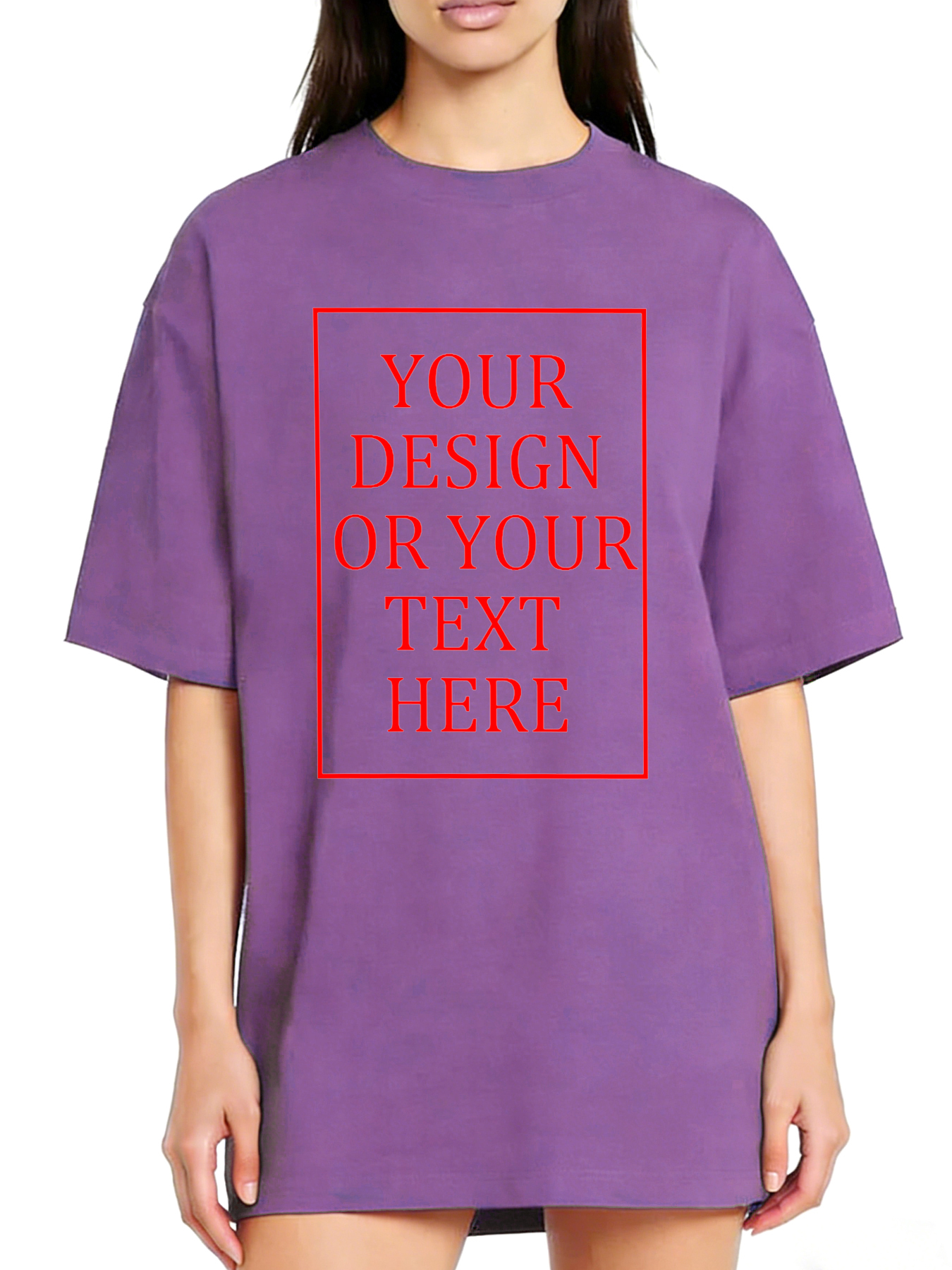 Women's Custom Short-Sleeve T-Shirt - Add Your Own Photo/Pattern/Text Design | 100% Cotton | Machine Washable Crew Neck Short-Sleeve T-Shirt, Suitable for Summer, Valentine's Day, and Holiday Gifts. Personalized Short-Sleeve T-Shirt.