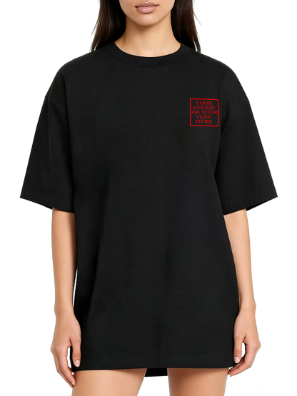 Women's Custom Short-Sleeve T-Shirt - Add Your Own Photo/Pattern/Text Design | 100% Cotton | Machine Washable Crew Neck Short-Sleeve T-Shirt, Ideal for Company Team Building Attire, Work Shirts, and Holiday Gifts. Personalized Short-Sleeve T-Shirt.