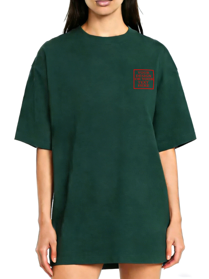 Women's Custom Short-Sleeve T-Shirt - Add Your Own Photo/Pattern/Text Design | 100% Cotton | Machine Washable Crew Neck Short-Sleeve T-Shirt, Ideal for Company Team Building Attire, Work Shirts, and Holiday Gifts. Personalized Short-Sleeve T-Shirt.