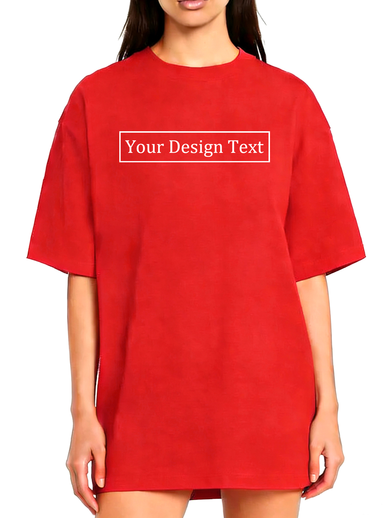 Women's Custom Short-Sleeve T-Shirt - Add Your Own Text Design | 100% Cotton | Machine Washable Crew Neck Short-Sleeve T-Shirt, Ideal for Company Team Building Attire, Work Shirts, and Holiday Gifts. Personalized Short-Sleeve T-Shirt.