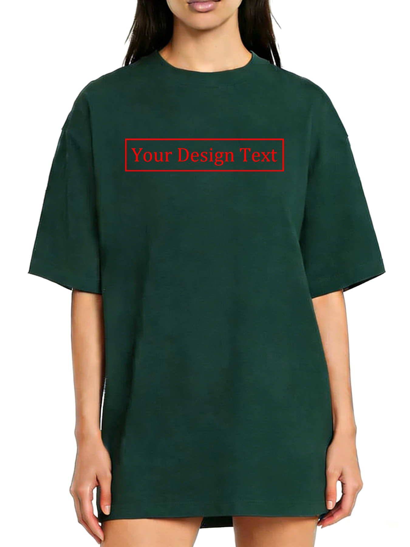 Women's Custom Short-Sleeve T-Shirt - Add Your Own Text Design | 100% Cotton | Machine Washable Crew Neck Short-Sleeve T-Shirt, Ideal for Company Team Building Attire, Work Shirts, and Holiday Gifts. Personalized Short-Sleeve T-Shirt.