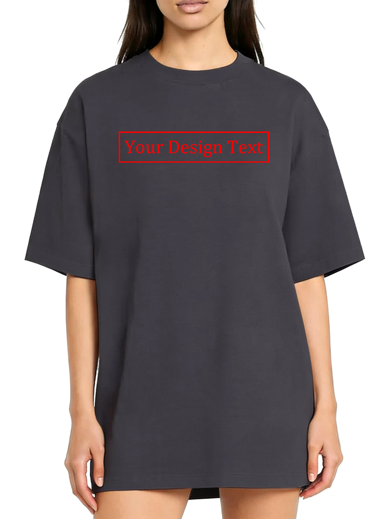 Women's Custom Short-Sleeve T-Shirt - Add Your Own Text Design | 100% Cotton | Machine Washable Crew Neck Short-Sleeve T-Shirt, Ideal for Company Team Building Attire, Work Shirts, and Holiday Gifts. Personalized Short-Sleeve T-Shirt.